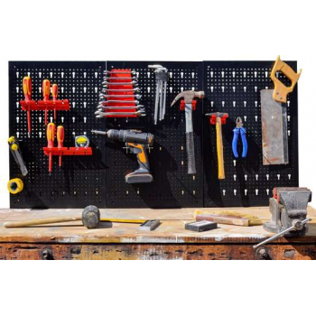 MondiDeal - Gereedschapswand - 3-delig paneel - Inclusief ophang accessoire