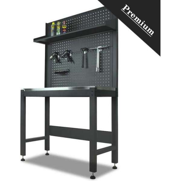 Datona® Werkbank PREMIUM 119 cm breed - Zwart Datona® Werkbank PREMIUM 119 cm breed - Zwart