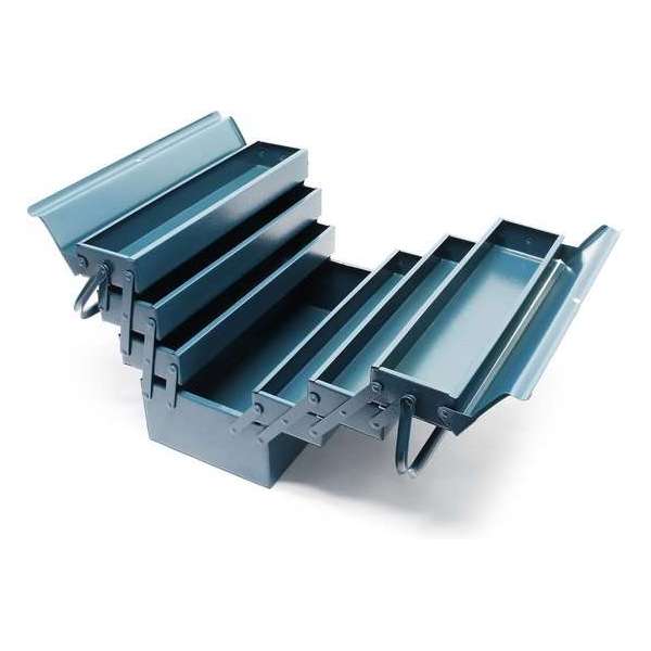 Gereedschapskist 420 x 200 x 250 mm met 7 compartmenten en handvat Gereedschapskist 420 x 200 x 250 mm met 7 compartmenten en handvat