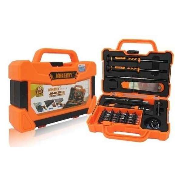 Jakemy Gereedschapskist - Schroevendraaier en Bit set Jakemy Gereedschapskist - Schroevendraaier en Bit set