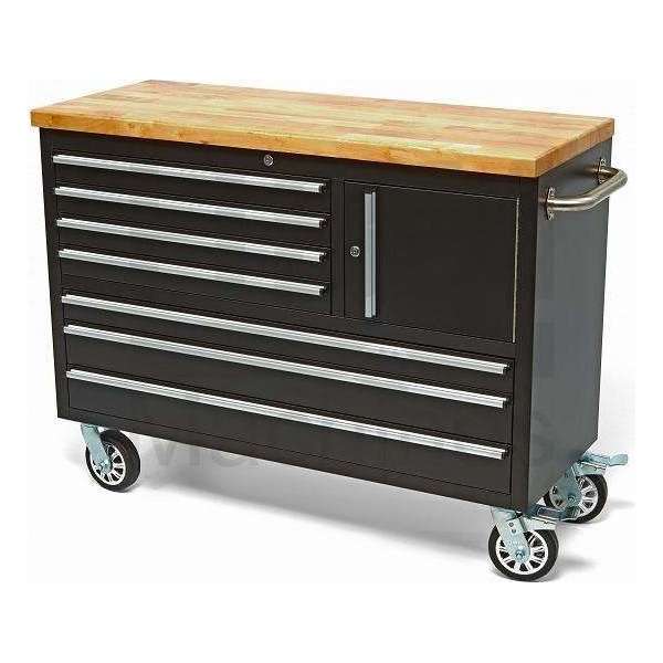 122 cm Profi Gereedschapswagen / Werkbank met Houten Blad 122 cm Profi Gereedschapswagen / Werkbank met Houten Blad