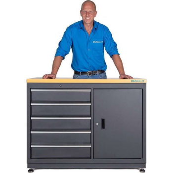 Werkbank met laden 120 cm
