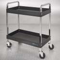 Datona® Gereedschapstrolley met 2 opbergvakken -  Zwart