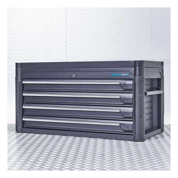 Datona® Gereedschapskist tech-line 100 cm - Mat Zwart Datona® Gereedschapskist tech-line 100 cm - Mat Zwart