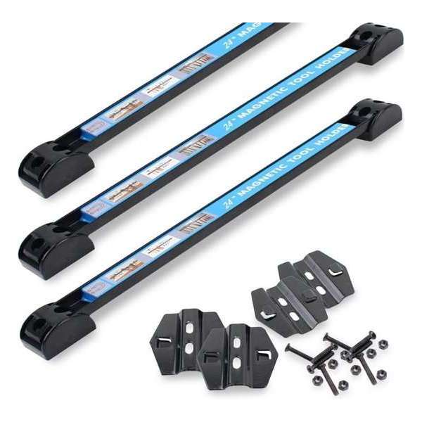 Datona® Magneetstrip voor gereedschapsbord 55 cm (set van 3 stuks) - Zwart Datona® Magneetstrip voor gereedschapsbord 55 cm (set van 3 stuks) - Zwart