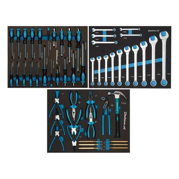 Datona® Gereedschapsset Basic PRO 52-delig - voor 3 lades Datona® Gereedschapsset Basic PRO 52-delig - voor 3 lades