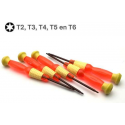 Speke 5-delige Torx schroevendraaierset - Bitset - set - T2 - T3 - T4 - T5 - T6