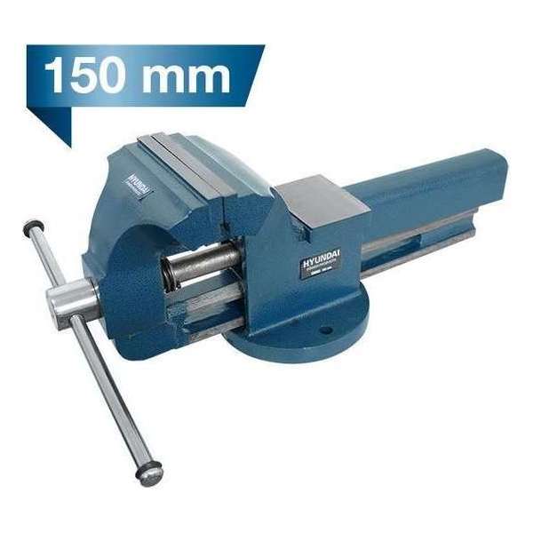 Hyundai Stalen bankschroef met aambeeld 150mm Hyundai Stalen bankschroef met aambeeld 150mm