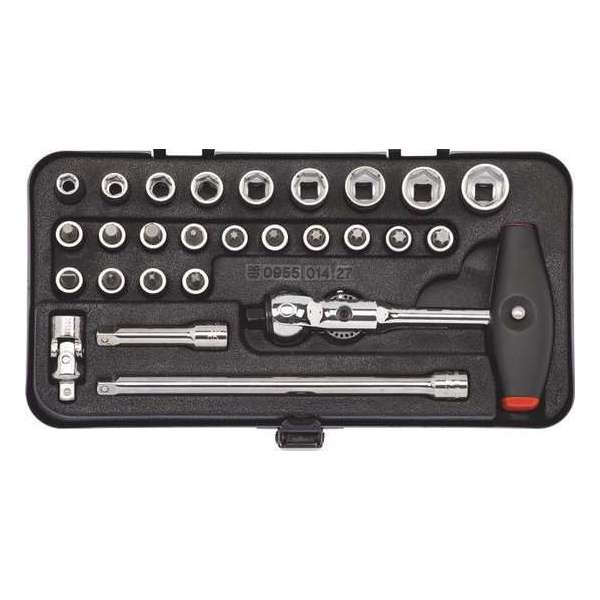 1/4 INCH DOPSLEUTE ASSORTIMENT 27DLG ZEBRA 1/4 INCH DOPSLEUTE ASSORTIMENT 27DLG ZEBRA