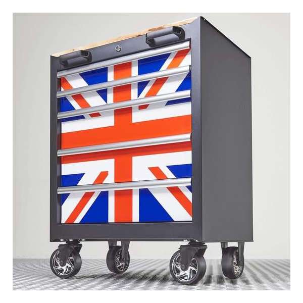 Datona® Gereedschapswagen Engels 5 laden - Zwart Datona® Gereedschapswagen Engels 5 laden - Zwart