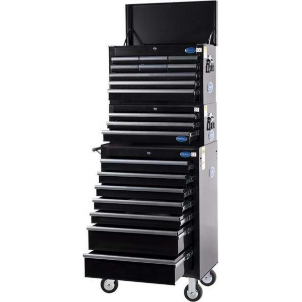 Datona® Gereedschapswagen set 19 laden - Zwart Datona® Gereedschapswagen set 19 laden - Zwart