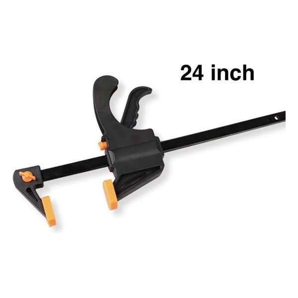 Snelspanklem - Lijmklem - Zwart/oranje - 24 inch Snelspanklem - Lijmklem - Zwart/oranje - 24 inch