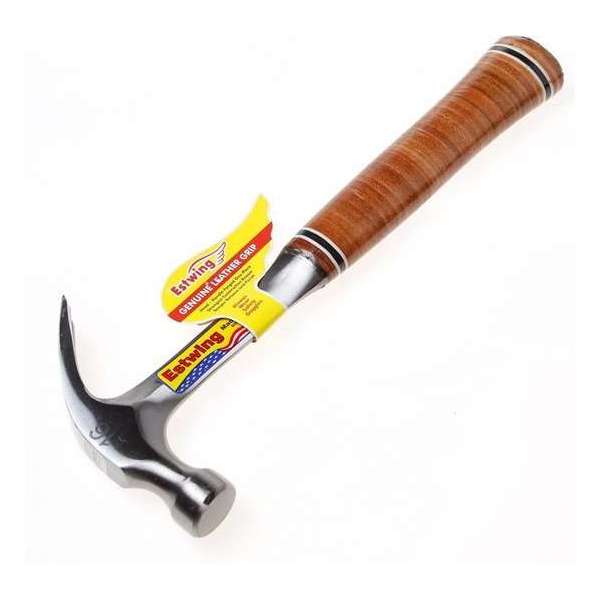 Estwing 02-4000E16C Gebogen klauwhamer - leren handgreep - 448gr Estwing 02-4000E16C Gebogen klauwhamer - leren handgreep - 448gr