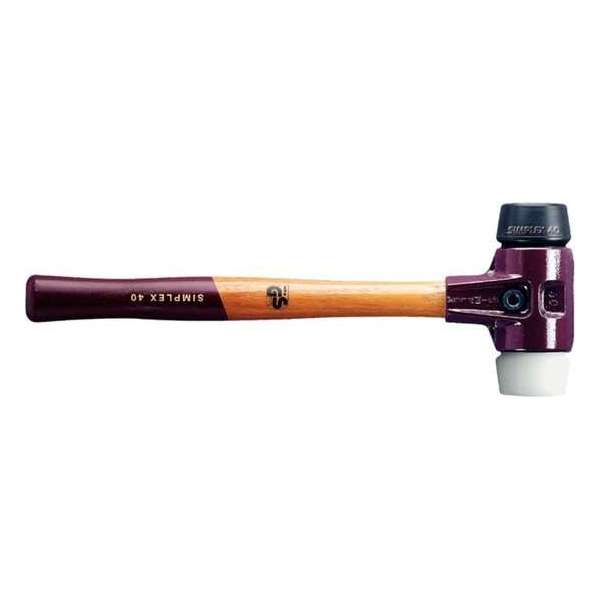 Halder 3027060 Simplex Hamer - Rubber/Superplastic - Hout - 1510gr - 60mm Halder 3027060 Simplex Hamer - Rubber/Superplastic - Hout - 1510gr - 60mm