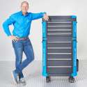 Datona® Verrijdbare gereedschapswagen met gereedschapskist L - Premium serie - Mat Zwart