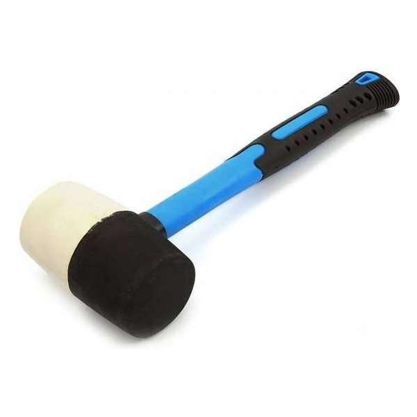 HBM 680 Gram Vlekvrije Rubber Hamer met Anti Slip Fiberglas Steel HBM 680 Gram Vlekvrije Rubber Hamer met Anti Slip Fiberglas Steel