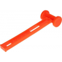 Fluorescerende Oranje Plastic Tenthamer voor Tent Haringen – 25  x 8 cm | Hamer Goed Zichtbaar in Donkere Nacht