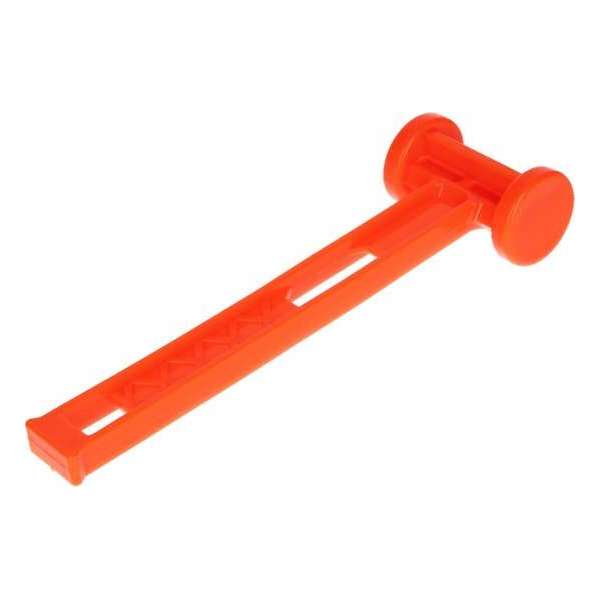 Fluorescerende Oranje Plastic Tenthamer voor Tent Haringen – 25  x 8 cm | Hamer Goed Zichtbaar in Donkere Nacht