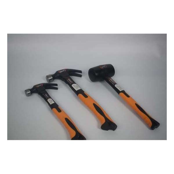 Klauwhamer set met rubber hamer - Fiber steel Klauwhamer set met rubber hamer - Fiber steel