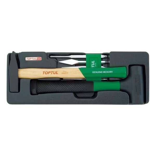 Inleg plastic hamer + beitels Inleg plastic hamer + beitels
