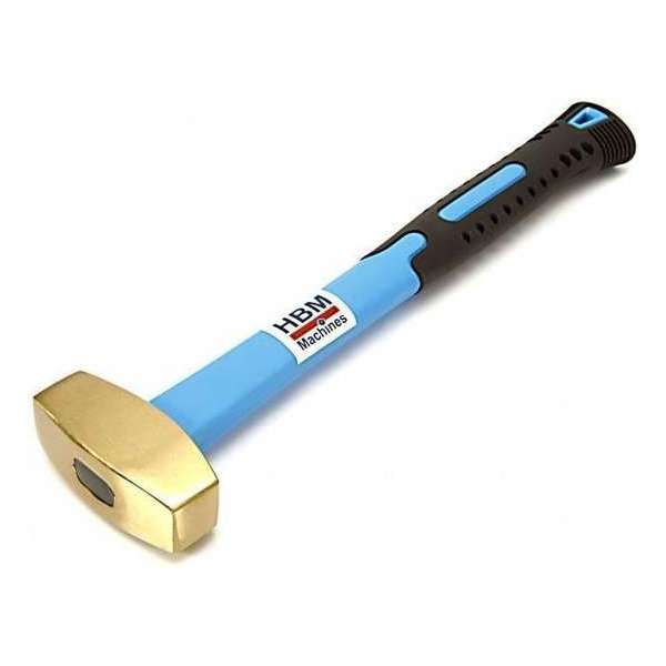 HBM 500 Gr Messing vuist met ANTI-SLIP fiberglas steel HBM 500 Gr Messing vuist met ANTI-SLIP fiberglas steel
