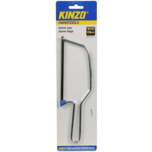 Kinzo Kleine figuurzaag en handzaag - 15 cm - hout Kinzo Kleine figuurzaag en handzaag - 15 cm - hout