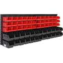 Deuba wandrek met 60 stapeldozen en  4 wandplaten van  32x38x2 cm per stuk