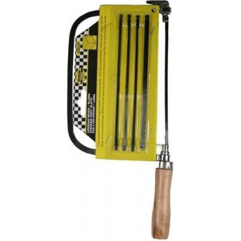 Hobby beugel ijzerzaag 165 mm met 5 bladen