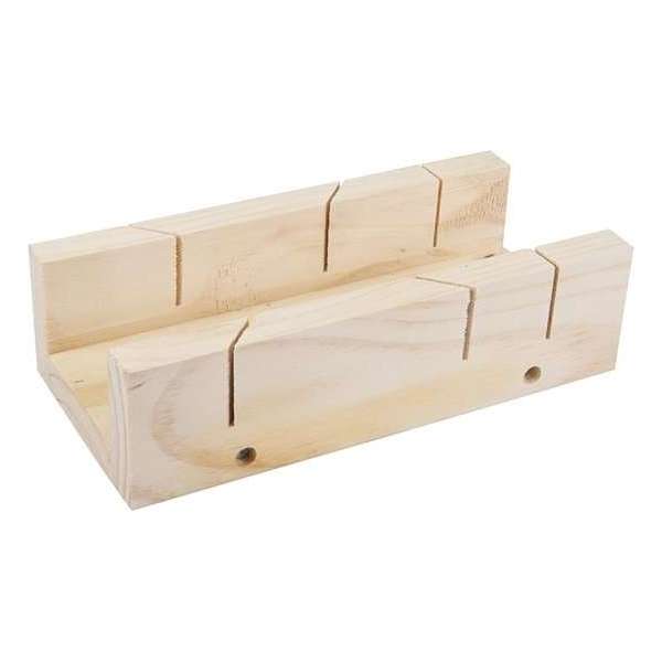 Silverline Houten Verstekbak - 250 x 85 mm. - 90 en 45 Graden Zaaghoeken Silverline Houten Verstekbak - 250 x 85 mm. - 90 en 45 Graden Zaaghoeken