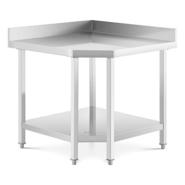 Royal Catering Roestvrij staal hoektafel- 90 x 70 cm - 300 kg capaciteit Royal Catering Roestvrij staal hoektafel- 90 x 70 cm - 300 kg capaciteit