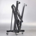 Datona® Werkplaatskraan hydraulisch en pneumatisch 2 ton - Zwart