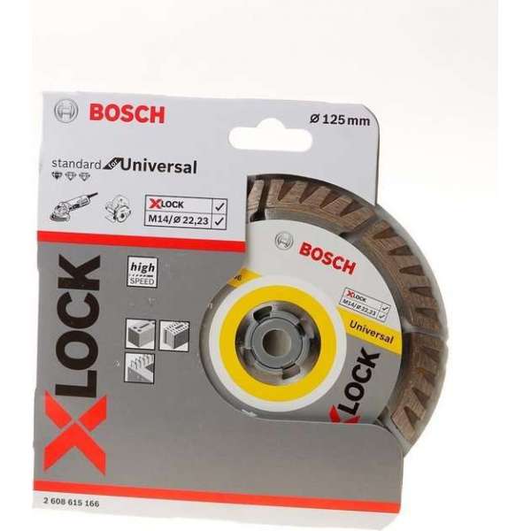 Bosch 2608615166 X-Lock Diamantschijf Standard for Universal - 125mm Bosch 2608615166 X-Lock Diamantschijf Standard for Universal - 125mm