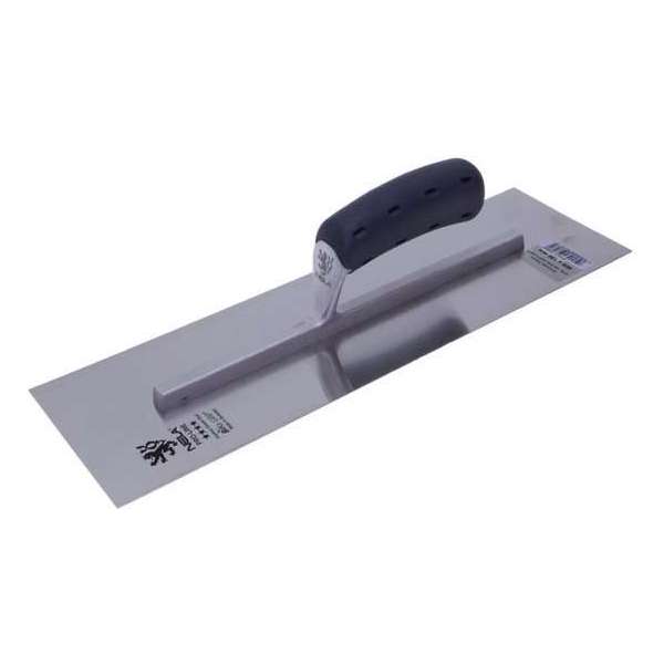 Nela - Pro line - spaan - RVS - 405 x 120 mm - voor stucwerk- met softgrip Nela - Pro line - spaan - RVS - 405 x 120 mm - voor stucwerk- met softgrip