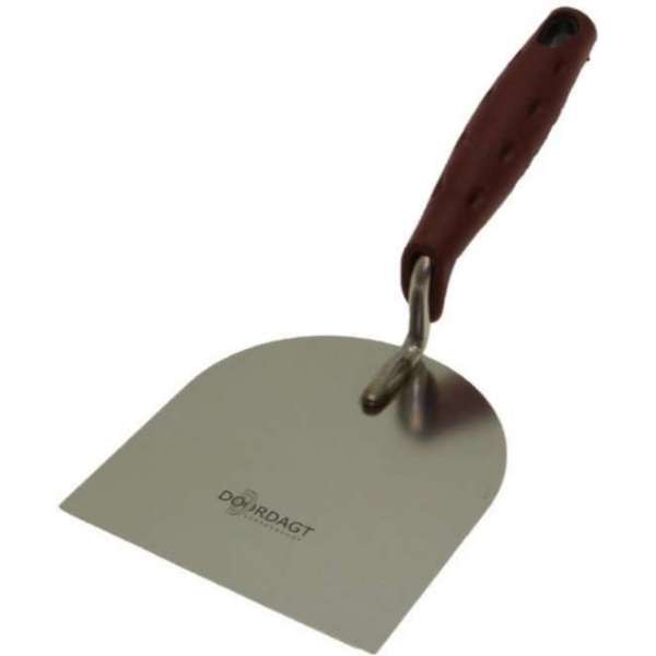 Doordagt platschopje RVS 120 mm - met softgrip Doordagt platschopje RVS 120 mm - met softgrip