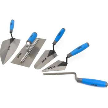 Pleister Troffel Set - Soft Grip Handgrepen - 5-Delig