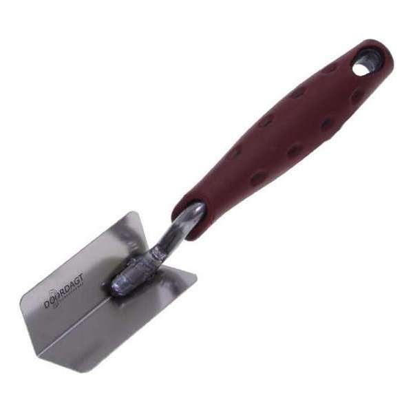 Doordagt Hoek troffel RVS - 30 mm x 80 mm- Inw. scherp - met softgrip Doordagt Hoek troffel RVS - 30 mm x 80 mm- Inw. scherp - met softgrip