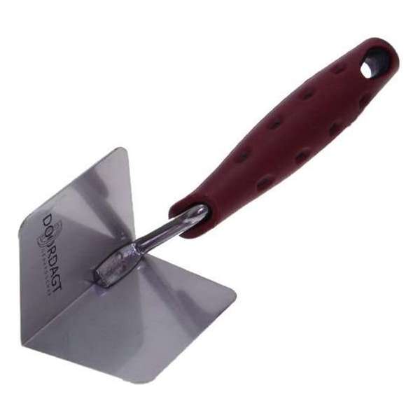 Doordagt Hoek troffel RVS - inw. afgeschuinde hoek - 60 mm x 80 mm - met softgrip Doordagt Hoek troffel RVS - inw. afgeschuinde hoek - 60 mm x 80 mm - met softgrip