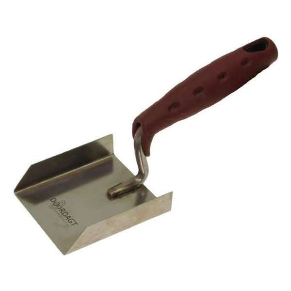 Doordagt Hoek troffel RVS - 80 mm x 90 mm - dubbelopst. - met softgrip Doordagt Hoek troffel RVS - 80 mm x 90 mm - dubbelopst. - met softgrip
