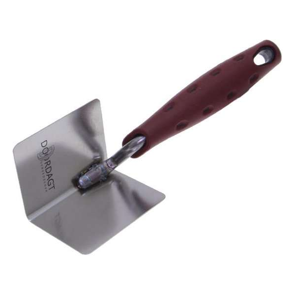 Doordagt Hoek troffel RVS 60 mm x 80 mm - met softgrip Doordagt Hoek troffel RVS 60 mm x 80 mm - met softgrip