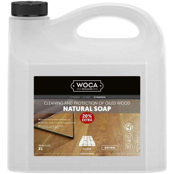 Woca Natuurzeep Naturel 2.5 L + 20 % ( 3 L) Woca Natuurzeep Naturel 2.5 L + 20 % ( 3 L)
