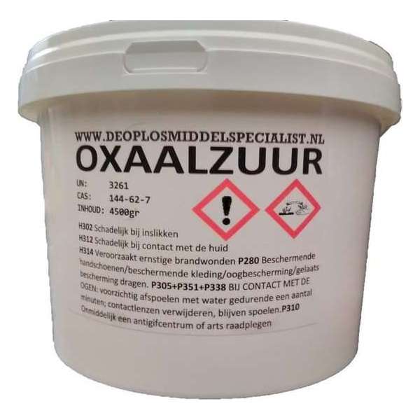 Oxaalzuur - Ontweringswater 4500gram Oxaalzuur - Ontweringswater 4500gram