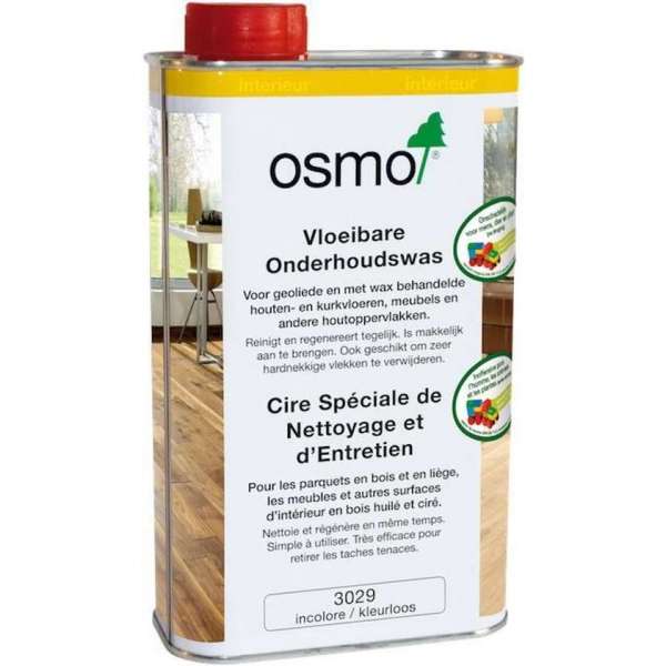 Osmo Onderhoudswas 3029 Kleurloos - 0,5 Liter