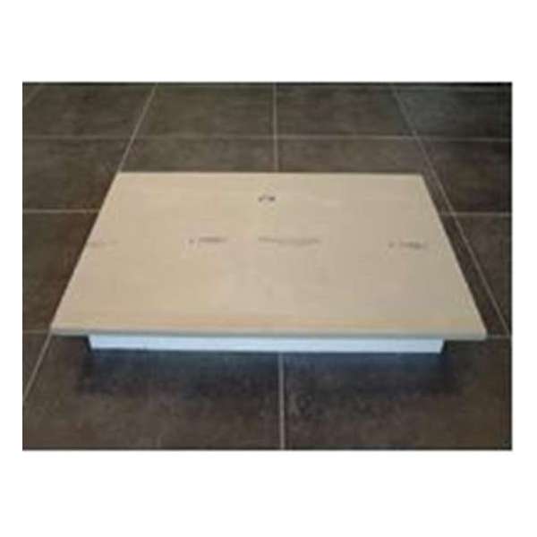 Vloerluik 595x795mm met luikring 110mm PS schuim