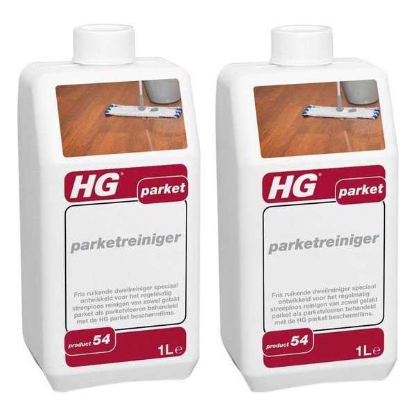 HG parketreiniger Dé fris ruikende parketreiniger voor parketvloeren - 2 Stuks ! HG parketreiniger Dé fris ruikende parketreiniger voor parketvloeren - 2 Stuks !