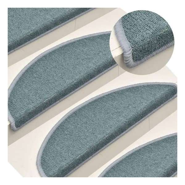 vidaXL Trapmatten 15 st 56x17x3 cm blauw VDXL_322362 vidaXL Trapmatten 15 st 56x17x3 cm blauw VDXL_322362