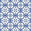 Vloerkleed vinyl | Blauwe Tegels