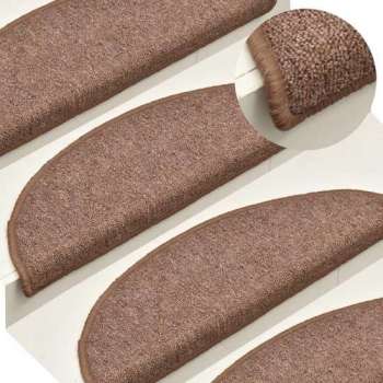 vidaXL Trapmatten 15 st 56x17x3 cm bruin  VDXL_322366