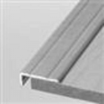 Laminaat of parket hoekprofiel aluminium edelstaal 10 mm binnen werk 8.2mm zelfklevend   2 STUKS  1.50 METER