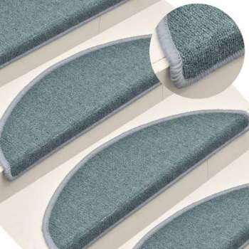 vidaXL Trapmatten 15 st 65x24x4 cm blauw  VDXL_322363