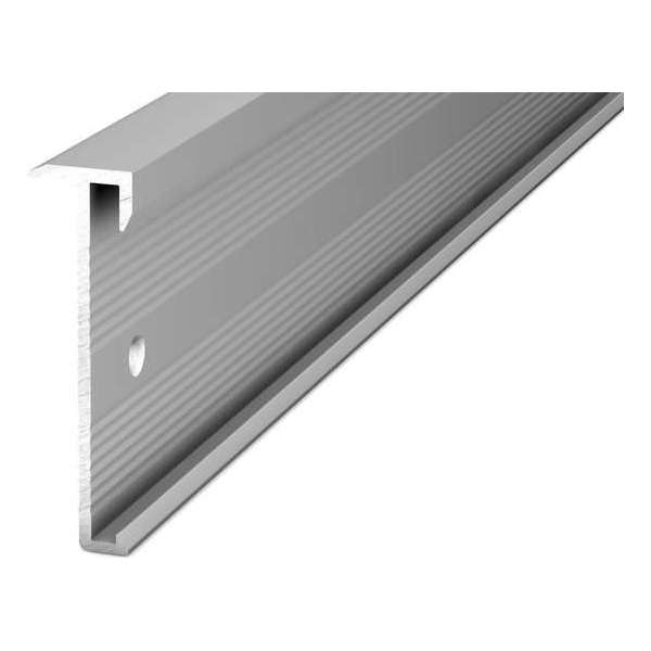 Aluminium trapprofiel geboord - 12,5mm x 3,00m Aluminium trapprofiel geboord - 12,5mm x 3,00m